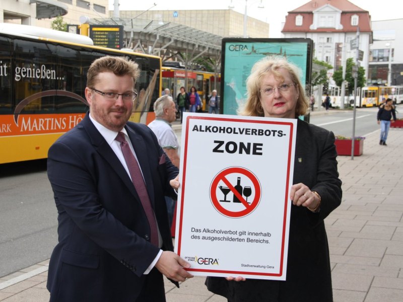 Alkoholverbotszone Gera