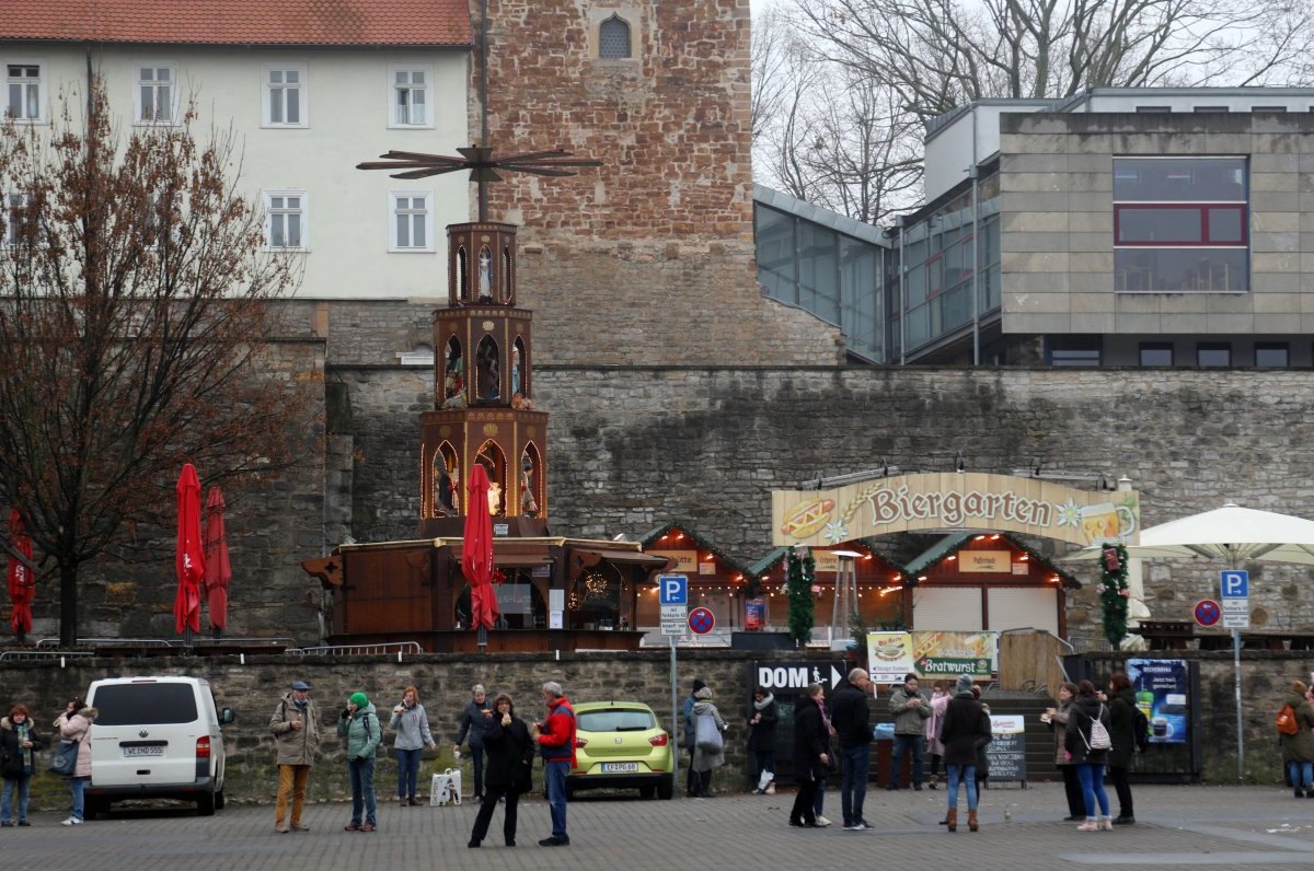 Domplatz erfurt glühwein