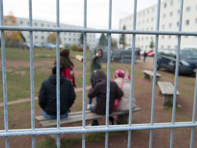 Flüchtlingsheim-Suhl-Thüringen-Polizei