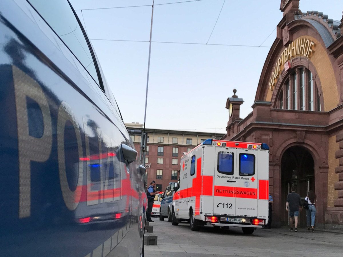 Messerstecherei Erfurt Hauptbahnhof