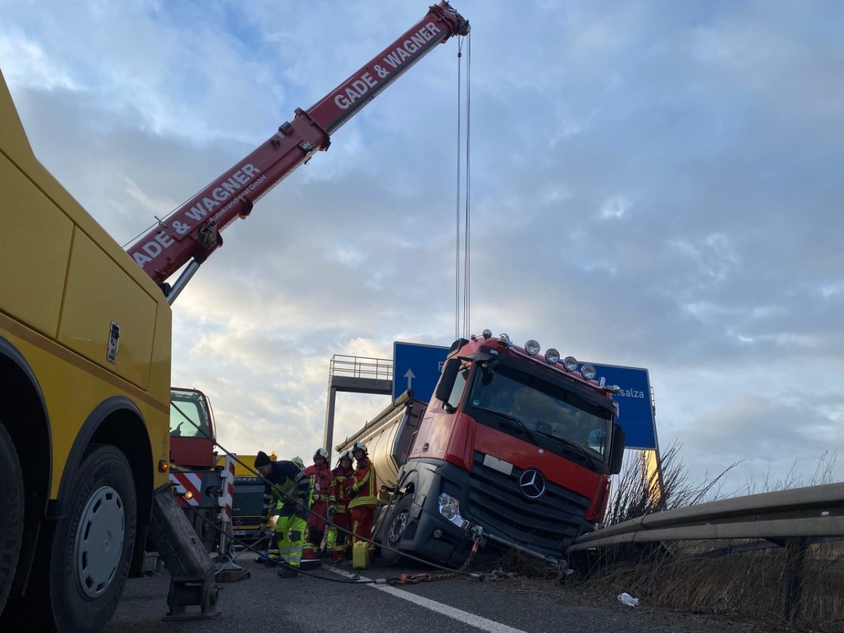 a4 gotha thüringen unfall lkw stau