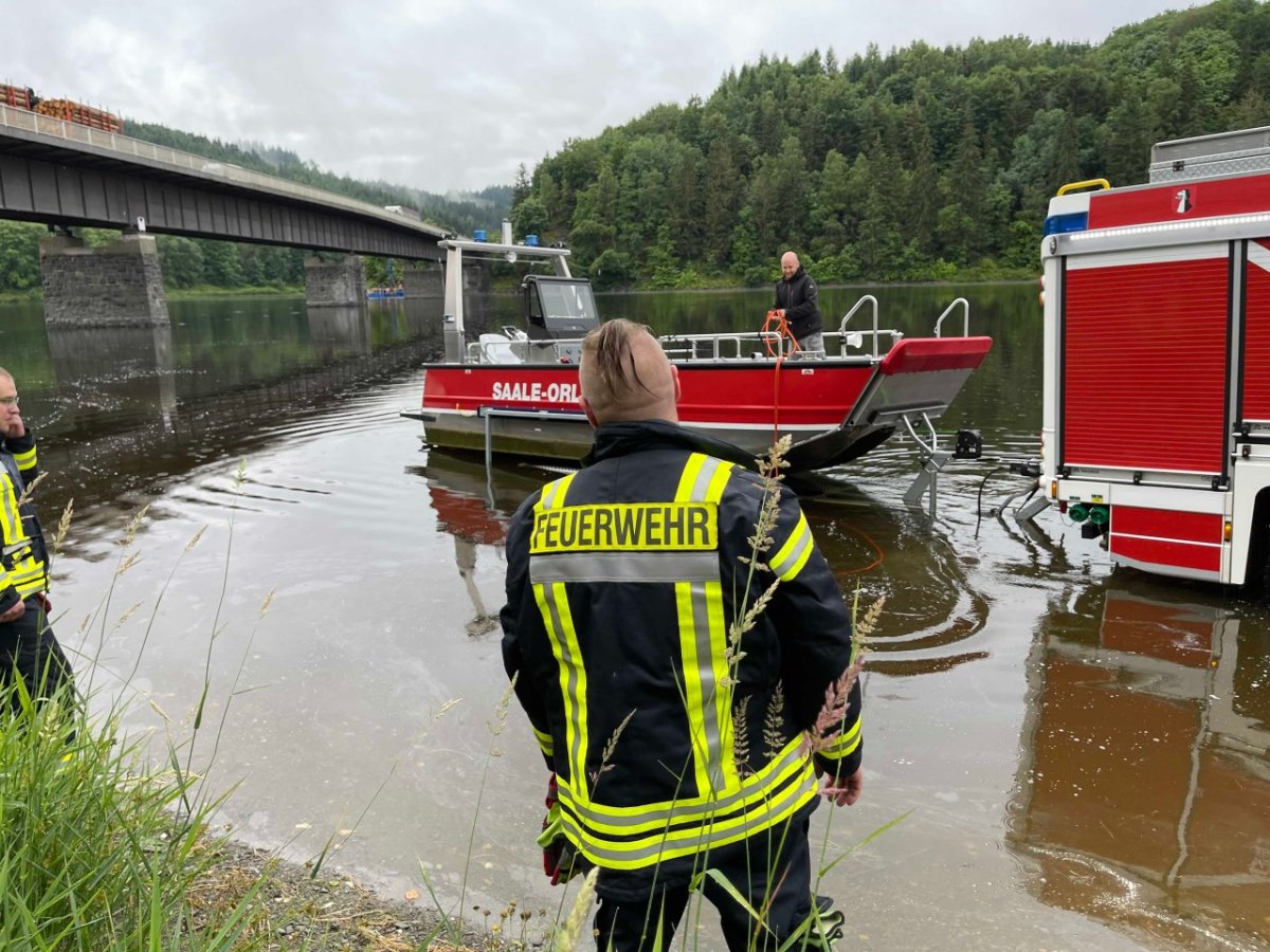 feuerwehr bad lobenstein bleiloch stausee feuerwehrboot boot motor