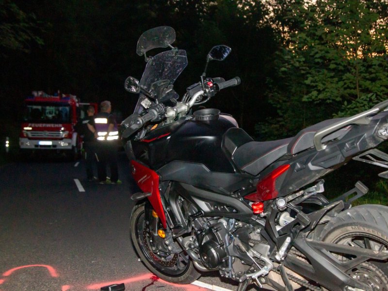 motorrad unfall motorradfahrer hildburghausen gießübel