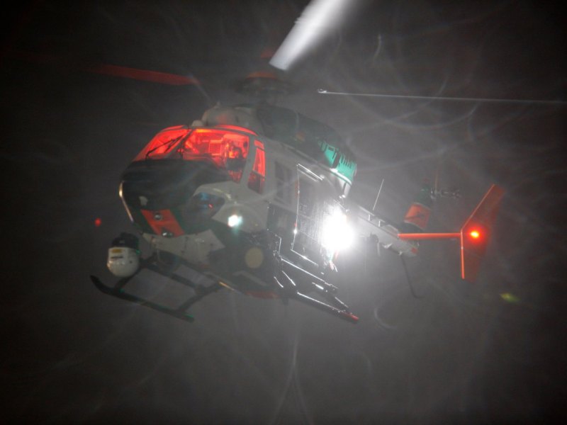 polizeihubschrauber nacht nachts thüringen nordhausen