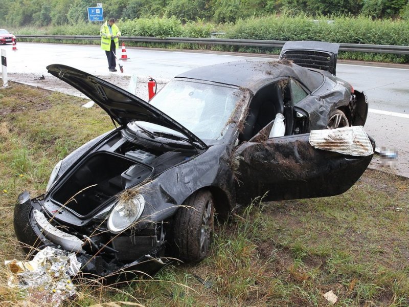 porsche a38 unfall thüringen