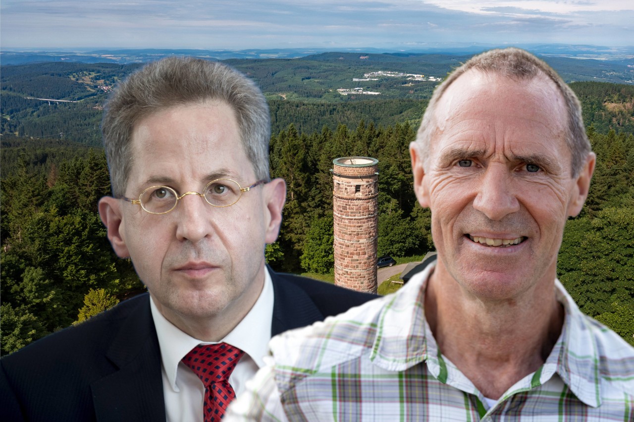 Bundestagswahl: Hans-Georg Maaßen (CDU, links), Frank Ullrich (SPD)