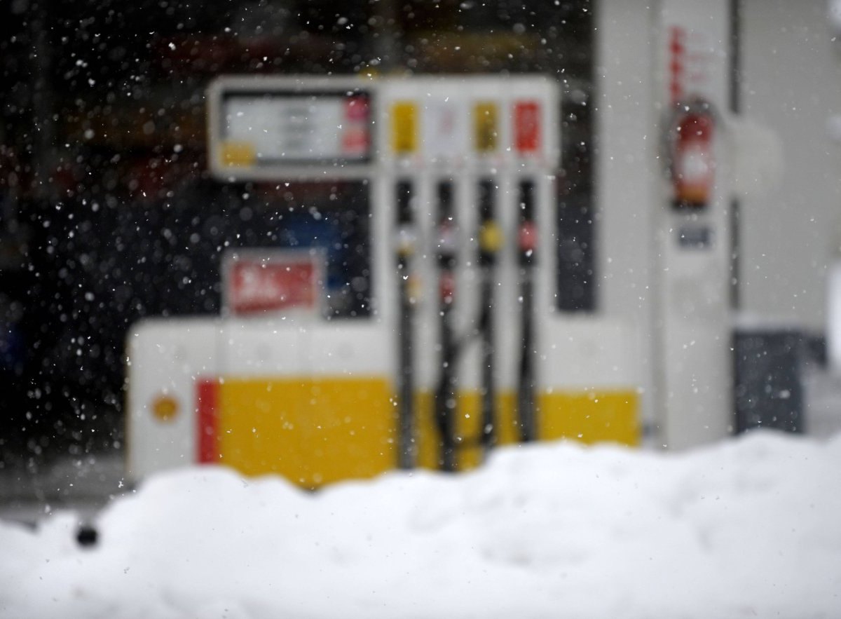 tankstelle winter shell schnee thüringen bad tennstedt