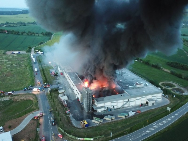 Thüringen Großbrand Bäckerei