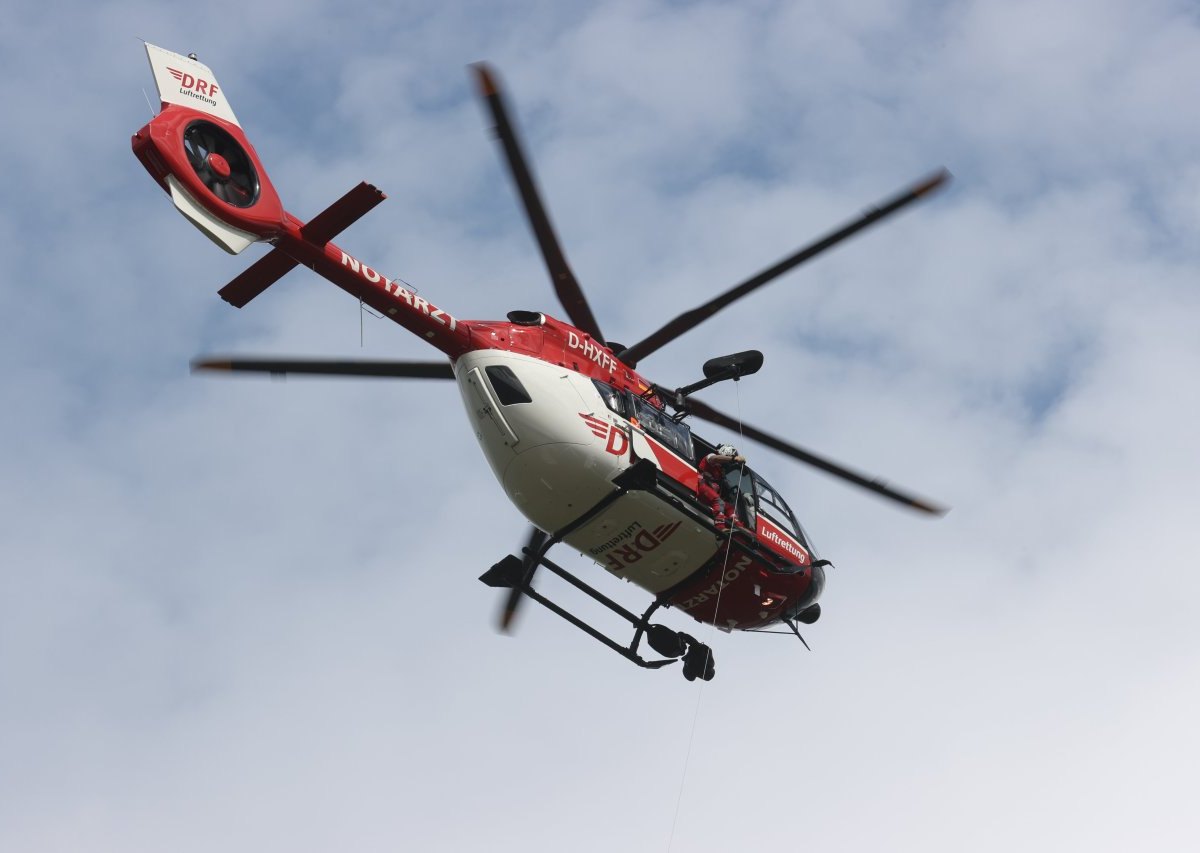 Eisenach Unfall Rettungshubschrauber