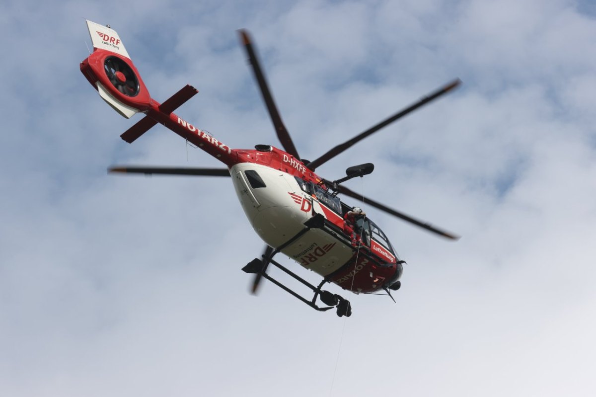 Eisenach Unfall Rettungshubschrauber