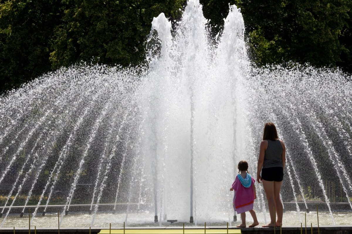 wetter thüringen sonne hitze mutter tochter kind egapark erfurt