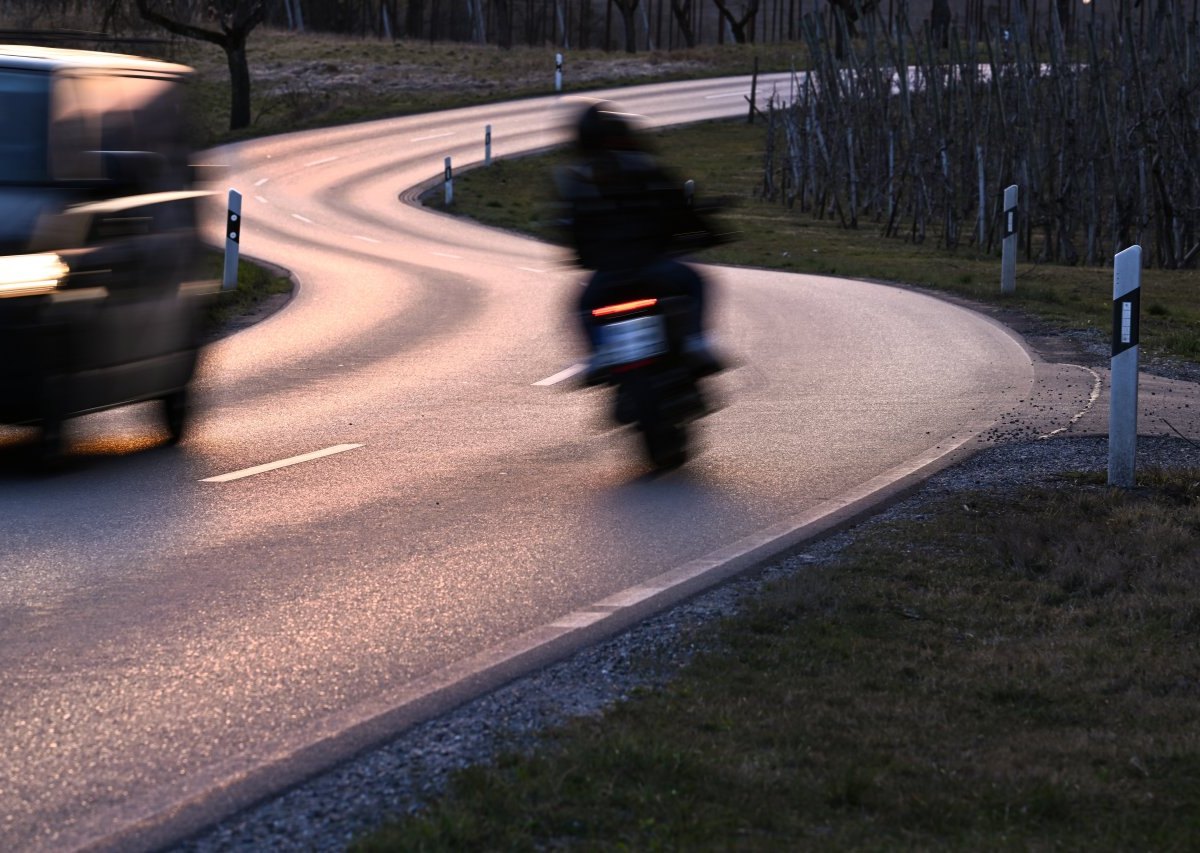 Saalfeld Motorradfahrer