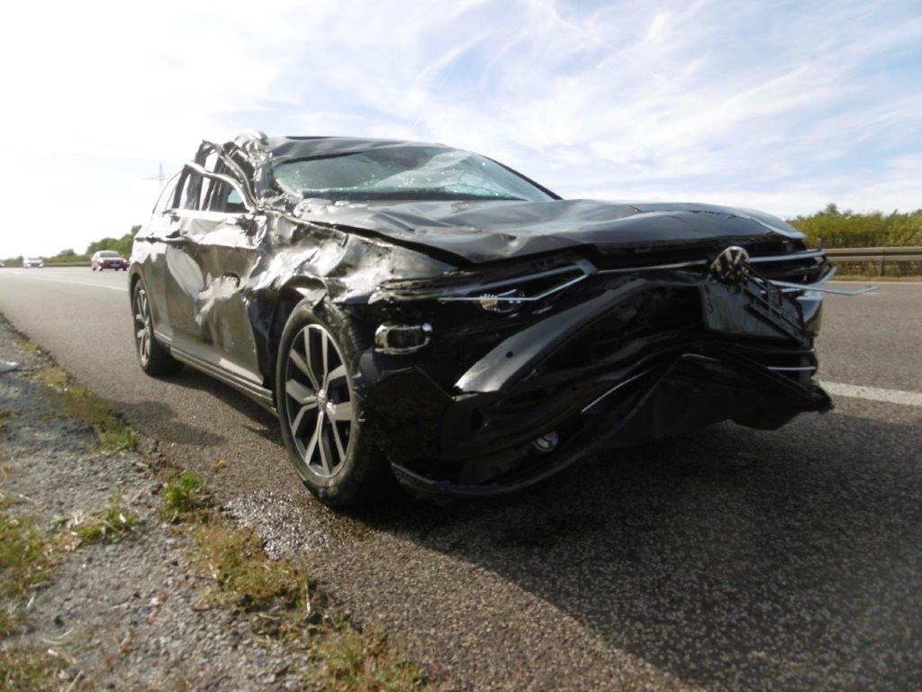 A4 in ThÃ¼ringen Unfallauto