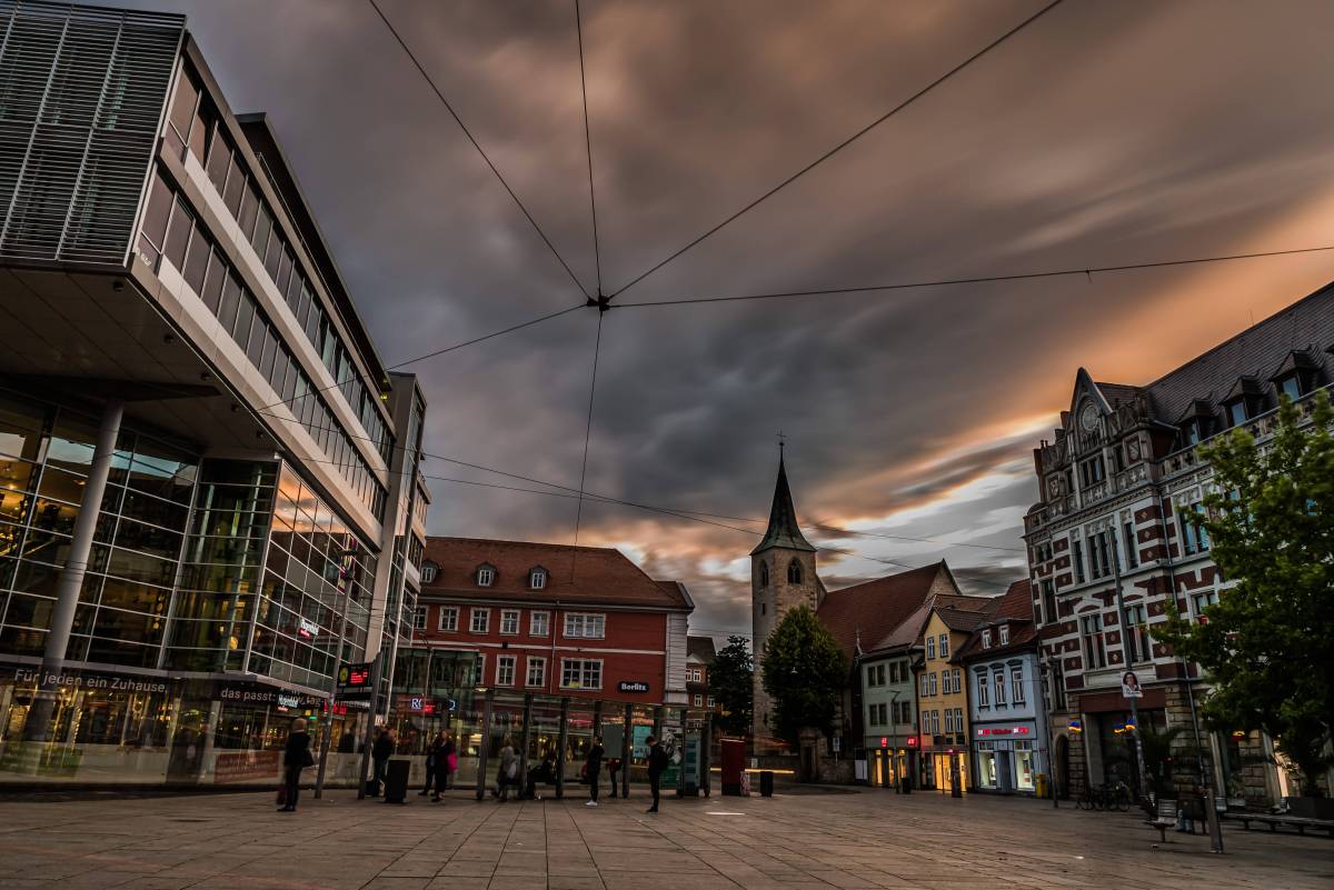 Menschen in Erfurt, Thüringen