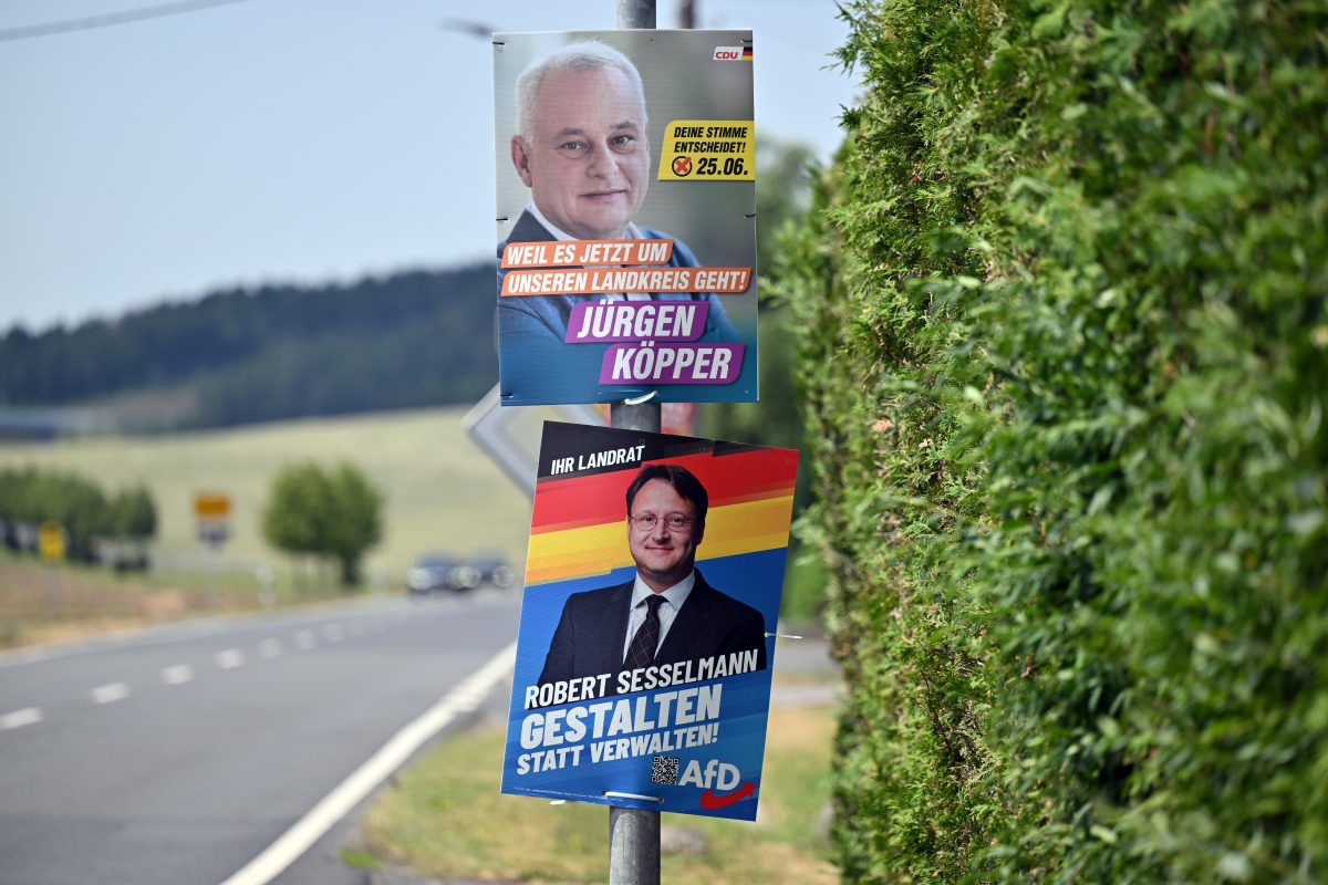 Am Sonntag kÃ¶nnte im thÃ¼ringischen Sonneberg der bundesweit erste AfD-Landrat gewÃ¤hlt werden.