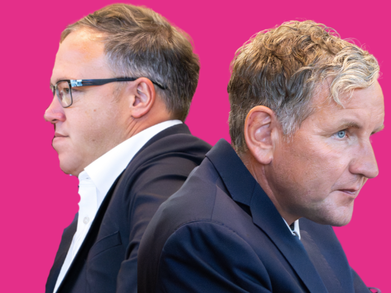 Im TV-Duell Höcke (AfD) gegen Voigt (CDU) sollen am Donnerstag die Fetzen fliegen. Doch es gibt viel Kritik an dem Zusammentreffen.