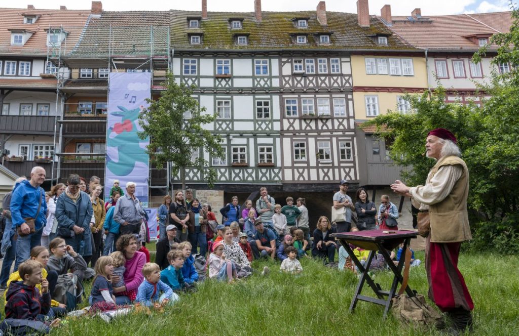 120.000 Besucherinnen und Besucher besuchten das 47. Krämerbrückenfest in Erfurt.