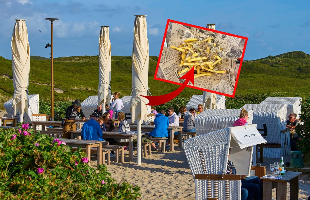 Urlaub an der Nordsee Sylt Pommes