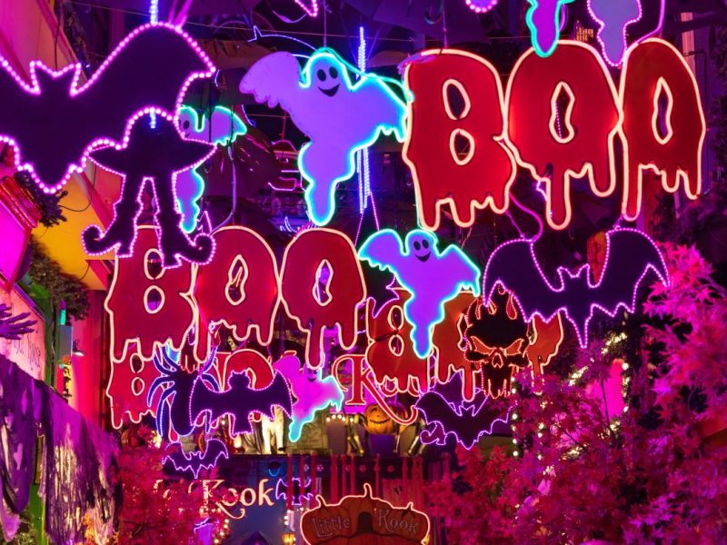 Halloween-Deko mit Geistern, Feldermäusen und Blut symbolisiert: Halloween steht in Thüringen vor der Tür.