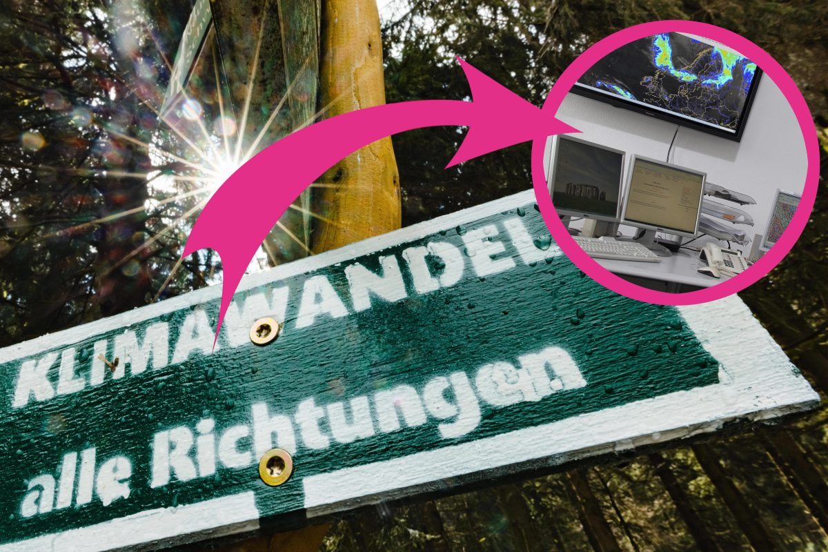 Im ThÃ¼ringer Wald steht ein Schild mit der Aufschrift 