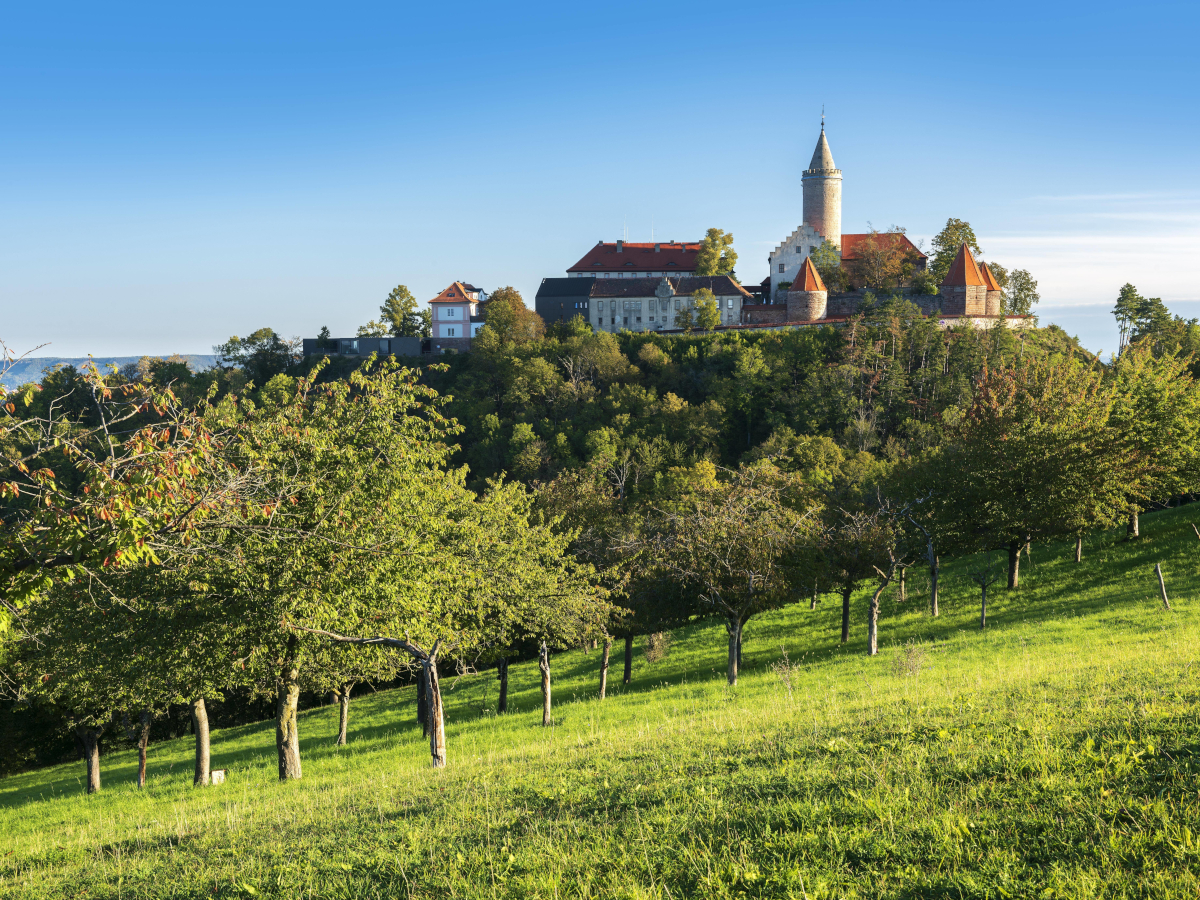 Beliebtes Ausflugsziel in ThÃ¼ringen: Die Leuchtenburg in Kahla.